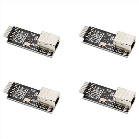 4X LAN8720 Module Network Module Ethernet Transceiver RMII Interface Development Board,4Pcs x Development board,Black