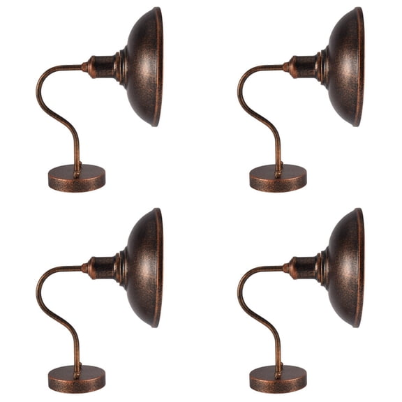 4X LED Gooseneck Barn Light Outdoor Wall Lamp Front Porch Farmhouse Fixture Garden Lights for Indoor Outdoor B