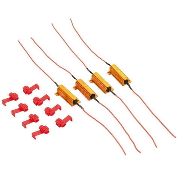 4X LED load resistance 50W 6 hyper flash flashing indicator correction flashing Canbus anti error