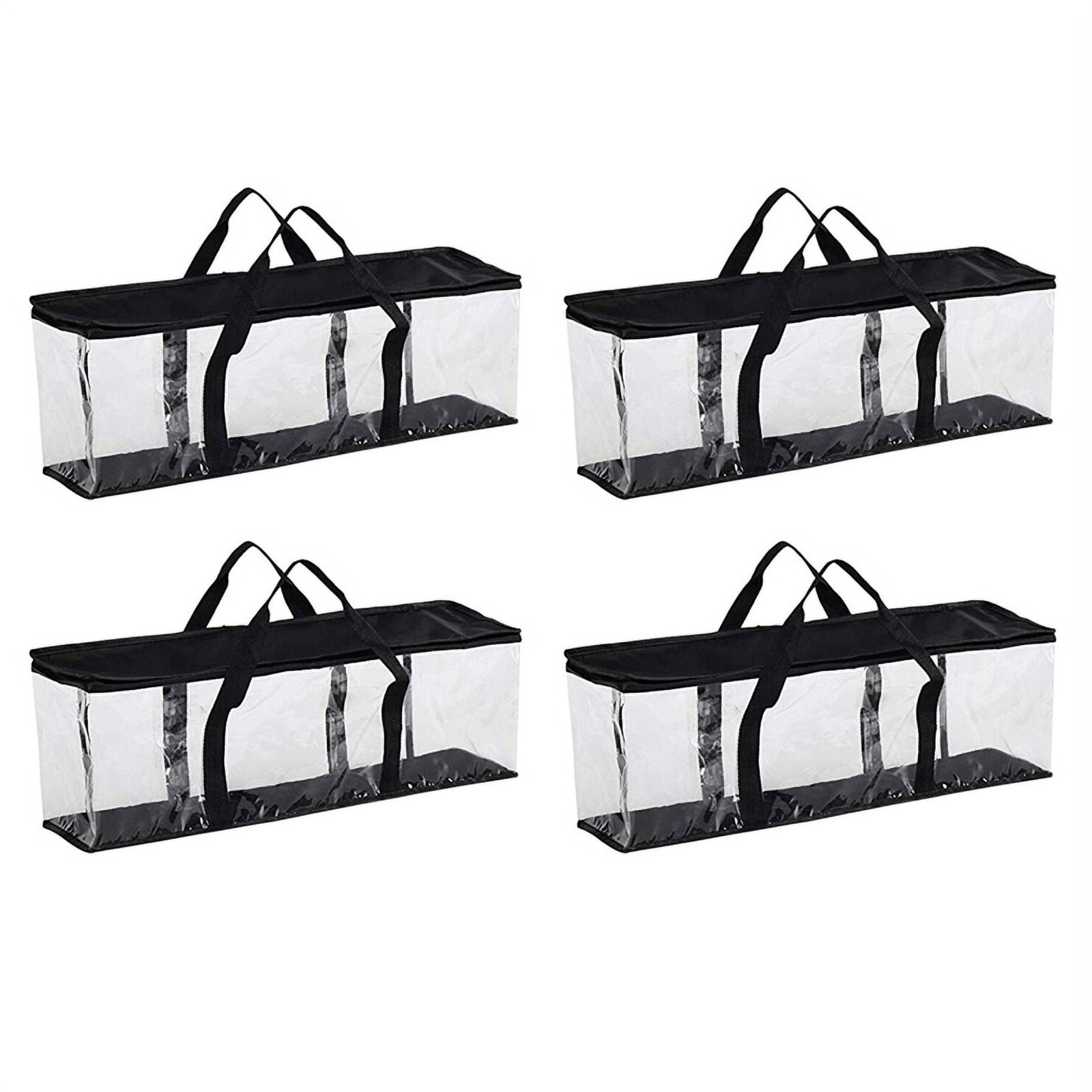 4X Large Clear Holds DVD CD Storage Holder Easy Zip Closure Carry Bag ...