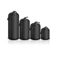 thumbnail image 1 of 4X Lens Pouch Set Lens Case Bag for Canon Nikon Sony Panasonic Pentax Olympus Fuji Leica Sigma Tamron DSLR Camera Lens - Size: Small, Medium, Large and Extra Large, 1 of 7