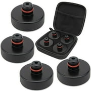4X Lifting Jack Pad Fits Tesla Model 3/S/X/Y, 4 Pucks, Accessories for Tesla 2013 to 2024, Floor Jack Adapter Protects Battery & Chassis 4 Pucks with Storage Case  Black