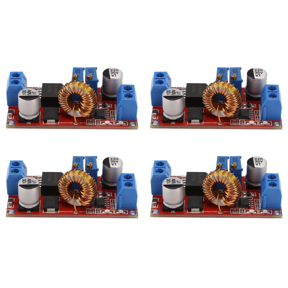 4X Lithium Battery Charger Module Board 5V-32V to 0.8V-30V 5A LED Driver Buck Converter Board Constant,4 x Module