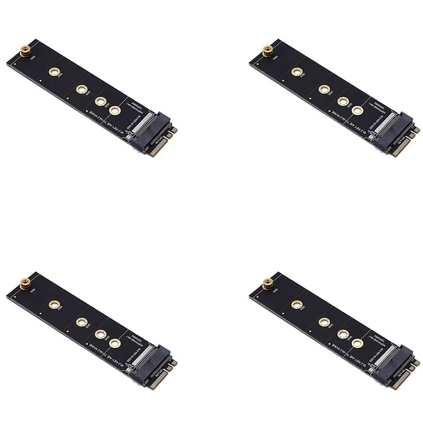 4X M.2 A+E KEY Slot to M.2 NVME Adapter Card NGFF to KEYM Expansion