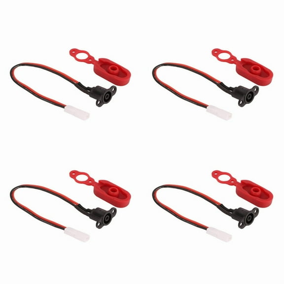 4X M365 Electric Scooter Accessories Charging Port Plastic Waterproof Waterproof Plug Complete Set
