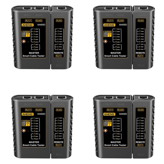 4X M469D RJ45 Cable Lan Tester Network Cable Tester RJ11 RJ12 CAT5 UTP LAN Cable Tester Networking Tool A