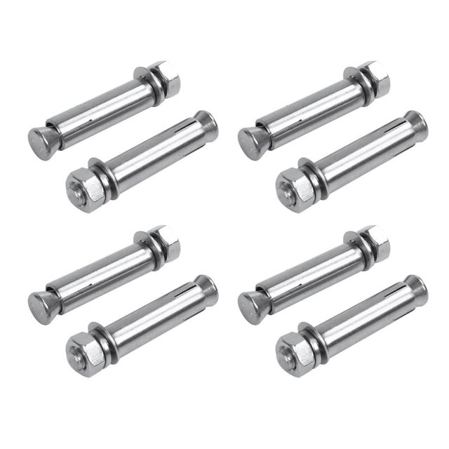 M10x100mm Wall 304 Stainless Steel Expansion Screws Closed Hook Anchor Bolts 5pcs Color Multiple Colors