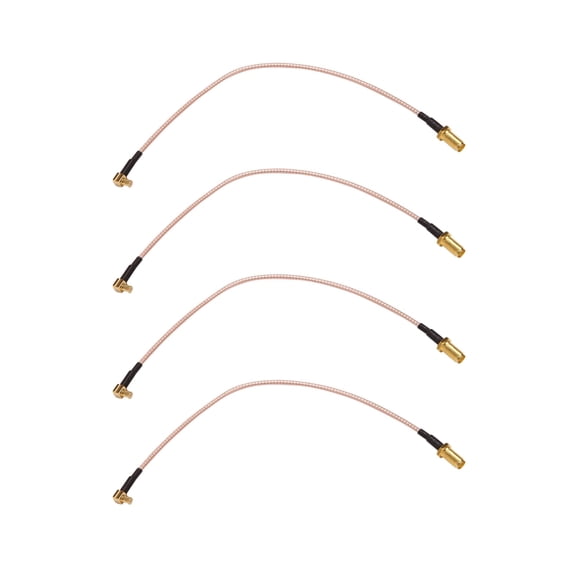 4X MCX Male to SMA Female RG316 Low Loss Pigtail Adapter Cable 21cm/8.3in