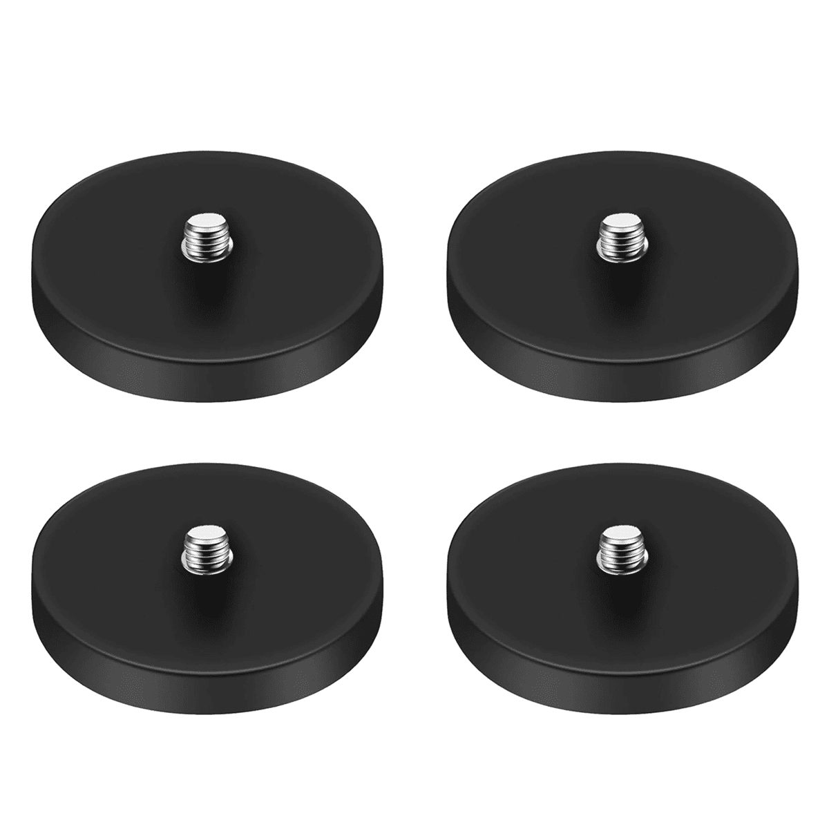 4X Magnetic Suction Bracket Base 1/4 Inch Screw Thread Hole Action ...