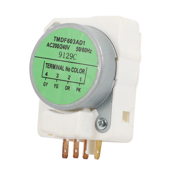 4X Mechanical Defrosting Timer for Refrigerator Parts TMDF603AD1 Refrigerator Defrosting Timer,4*TMDF603AD1 Refrigerator Defrosting Timer,white