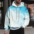 thumbnail image 1 of 4X Mens Hoodies Big & Tall M-4X Plus Size Pullover Sweatshirts with Pocket Long Sleeve Fleece Lined Gradient Printed Warm Athletic Workout Hoodie Tops, 1 of 5