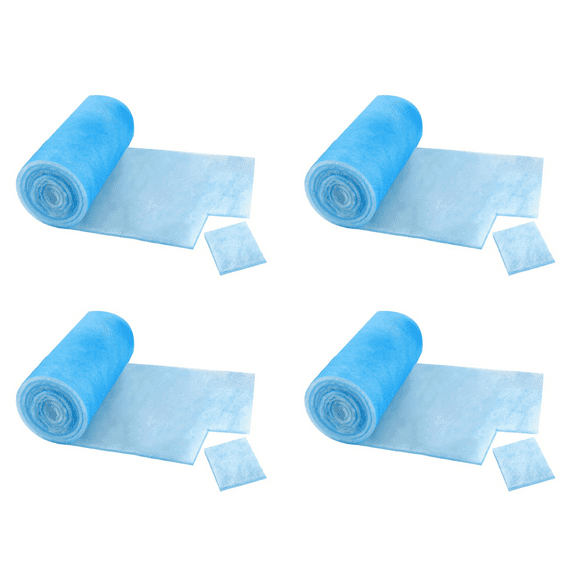 4X Merv 8 Reusable Air Vent Filter Cut to Fit Electrostatic Floor Vent Filter Washable Replacement Ac Filter Compatible,4 x Air Vent Filter,Blue