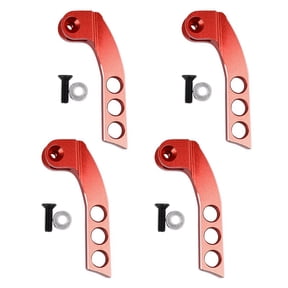 4X Metal 4-Hole Transmitter Neck Strap Balancer Adjuster for Futaba Radiolink  X9D RC Remote Control,Red Vertical