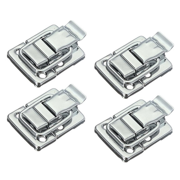4X Metal Snap Suitcase Suitcase Lock 30X43mm Silver