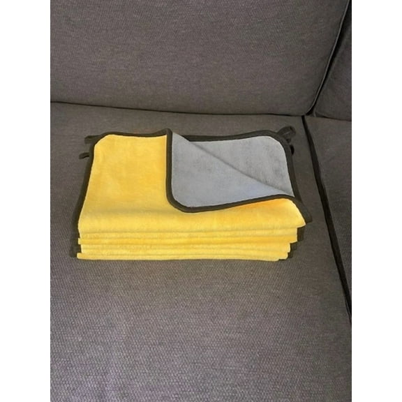 4X Microfiber Cleaning Cloth Extra Thick Rag Car Wash Polishing Detailing Towel