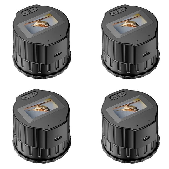 4X Microscope V13 Wifi HD Electronic Eyepiece Camera 1.5-Inch Screen Optical Eyepiece Recorder Bird-Watching Telescope,4 x Electronic eyepiece camera 4 x Data cable,Black