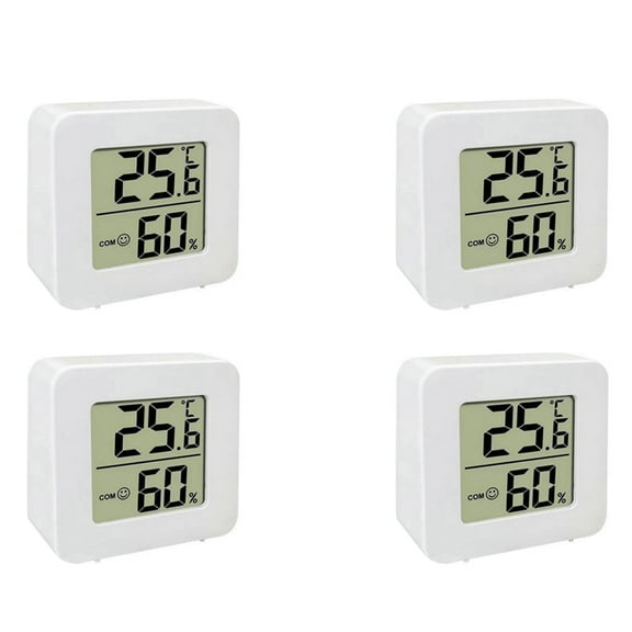 4X Mini Indoor Thermometer LCD Digital Temperature Room Hygrometer Gauge Sensor Humidity Meter Home