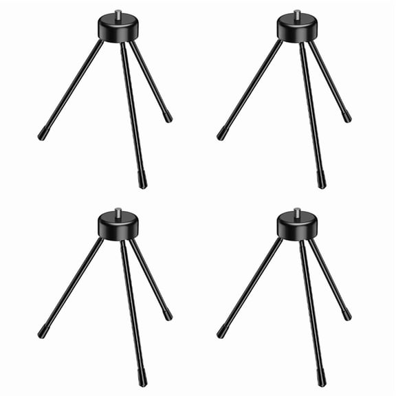 4X Mini Metal Tripod, Desktop Tripod with 1/4 Inch Screws, Suitable for Projectors and All Cameras