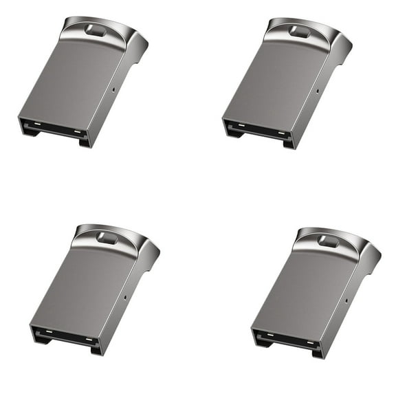 4X Mini TF Card Reader USB Computer Card Reader TF Card Memory Reader Adapter with LED Indicator for Computer Car Audio,4 x Card Reader,Silver