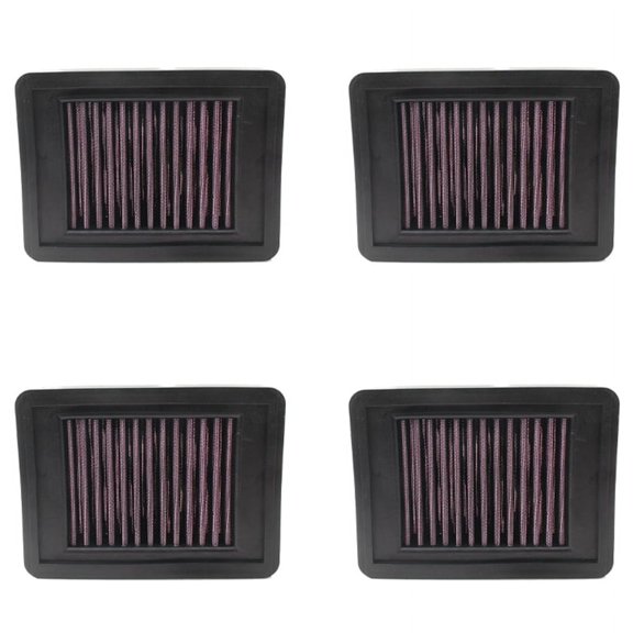 4X Motorcycle Air Intake Filter Air Cleaner for YZF R3/R25 YZF-R3 ABS YZF-R25 MT-03 MT03 MT 03,4 x filter,black &