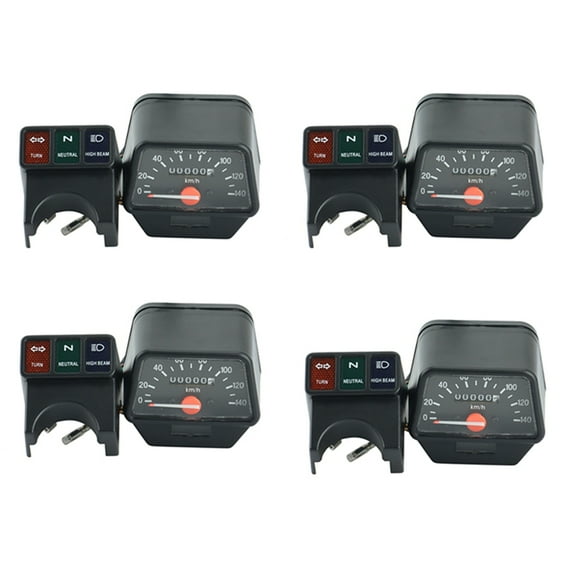 4X Motorcycle Speedometer Instrument Assembly Odometer Tachometer Gauges for  XT225