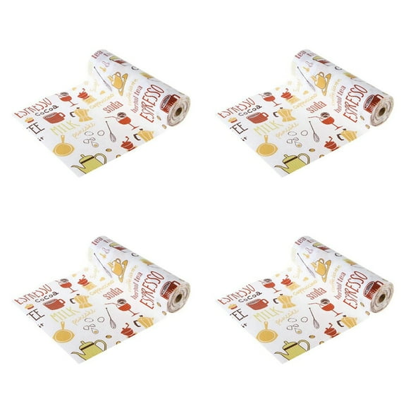 4X Multi-Function Drawer Shelf Liner Foam Paper for Kitchen Cabinets,Refrigerator,Drawers,Cabinets(Red, 12 X 196Inch)