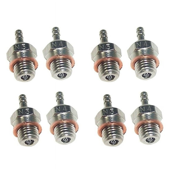 4X N3 Hot Glow Plug Spark for 70117 1/10 1/8 RC Truck Nitro Engine Parts