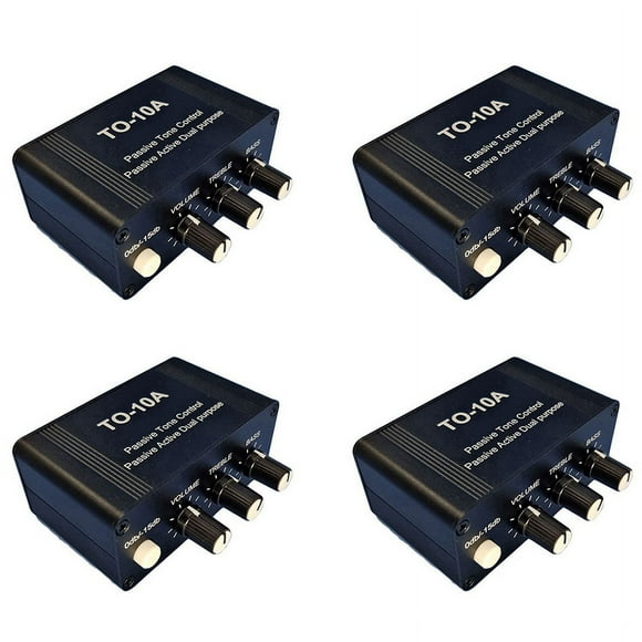4X NE5532 Dual OP Amp Front Audio Amplifier, Tube Preamp Treble Mid Bass Tone Control Dual- Attenuated Volume
