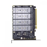 4X NVME M.2 NGFF SSD to Detachable Bifurcation PCIE Express 5.0 Gen5 Gen4 X16 Raid Card VROC Raid0 Hyper Adapter