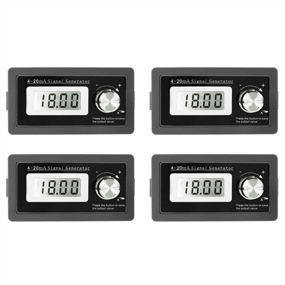 4X New 2-Wire 4-20MA Current Signal Generator Panel-Mounted Current Loop Generator 4 to 20MA Simulator High Precision