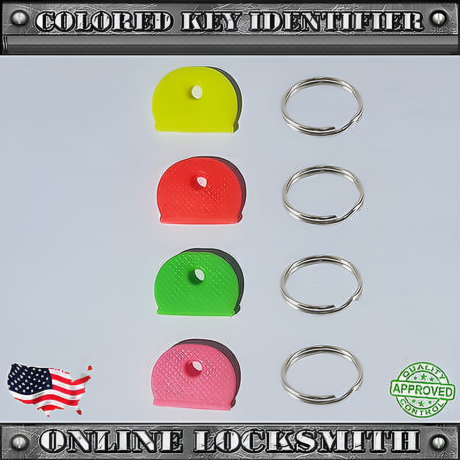 4X New Key Identifiers Cap Universal For All Keys Types Lucky Line 4 ...