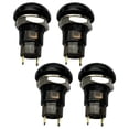 thumbnail image 1 of 4X On- Latching Waterproof 12mm Push Button Switch SPST 2A IP67, Black, 1 of 5
