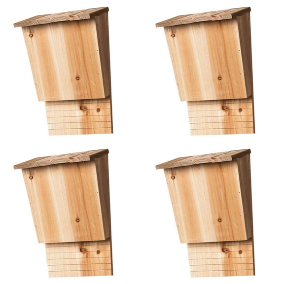 4X Outdoor Bat House Bat Habitat Box Wooden Decorative Bat Box Shelter Nest Garden Bat House