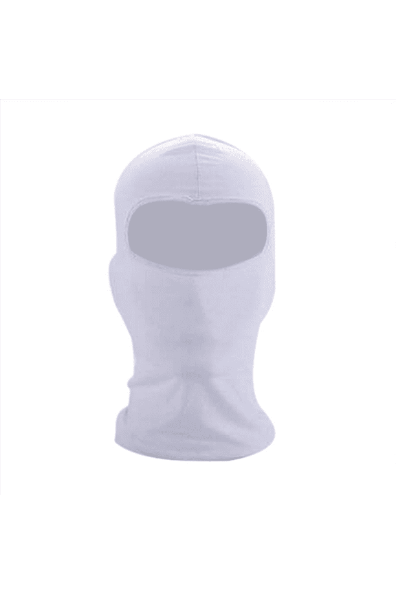 4X Outdoor Full Face Mask Thin Motorcycle Cycling Ski Mask White