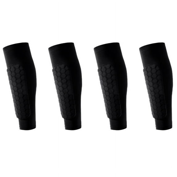 4X Outdoor Soccer Shin Guard Pads Football Shin Guard Pads Honeycomb Running Calf Protective Gear Protective Gear