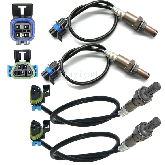 4X Oxygen Sensor For 08-10 Hummer H3 H3T 5.3L, 09-12 for GMC for Canyon 5.3L Upper+Lower