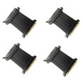 thumbnail image 1 of 4X PCI-E 4.0 16X Graphics Card Extension Cable Adapter Board Expansion Port 180 Degree 10CM Cable, 1 of 6
