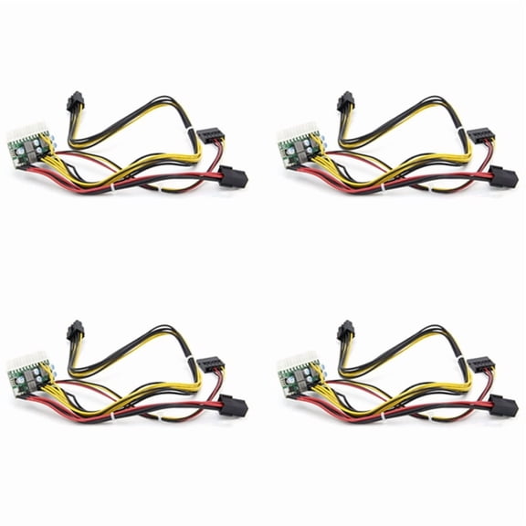 4X PCI-E 6PIN Input DC 12V 300W DC-ATX-300W 24Pin ATX Switch PSU Power Supply Module