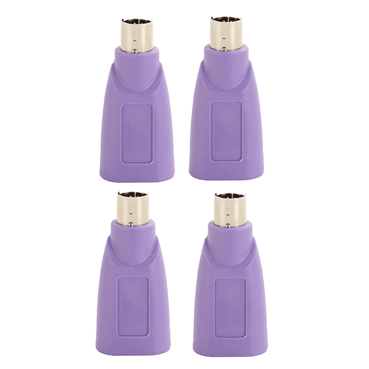 4X PS2 to USB Connector, Computer Mouse and Keyboard Mini Adapter