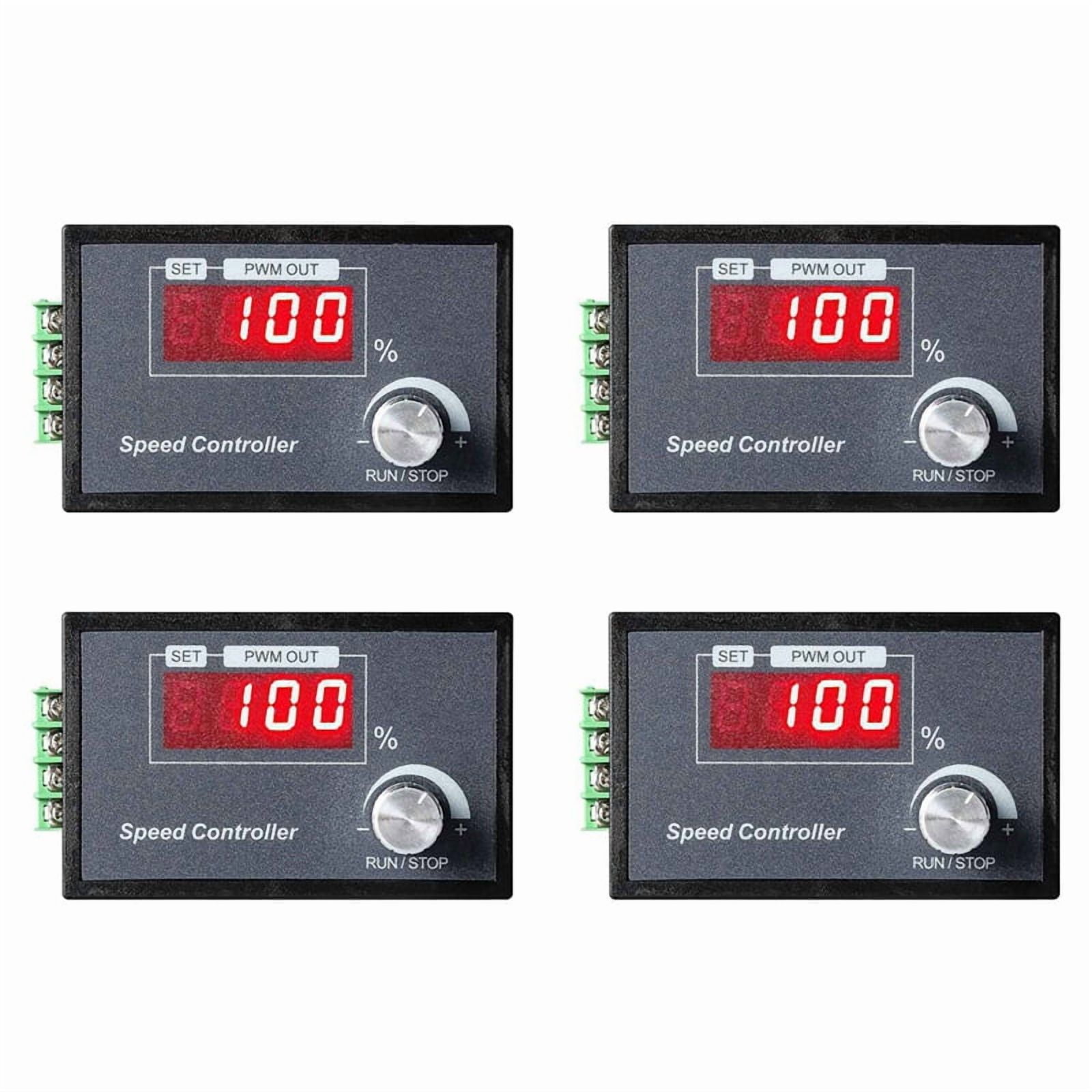 4X PWM DC Motor Speed Controller 6-60V 30A with Digital Display ...