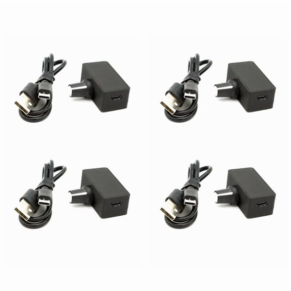 4X PWM Speed Controller 4Pin PWM Fan Governor USB TYPE-C Power Supply DIY Watercooling Cooler,4 x PWM Speed Controller 4 x USB to TYPE-C power supply cable,Black