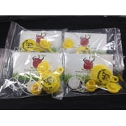 4X - Packs - 1 BLITZ Yellow Spout Cap and 1 Vent Cap, per Pack - 16 pcs total