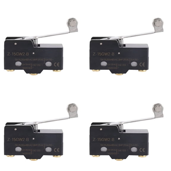 4X Panel Mount Long Hinge Roller Lever Ac Dc Basic -Switch Z-15Gw2-B