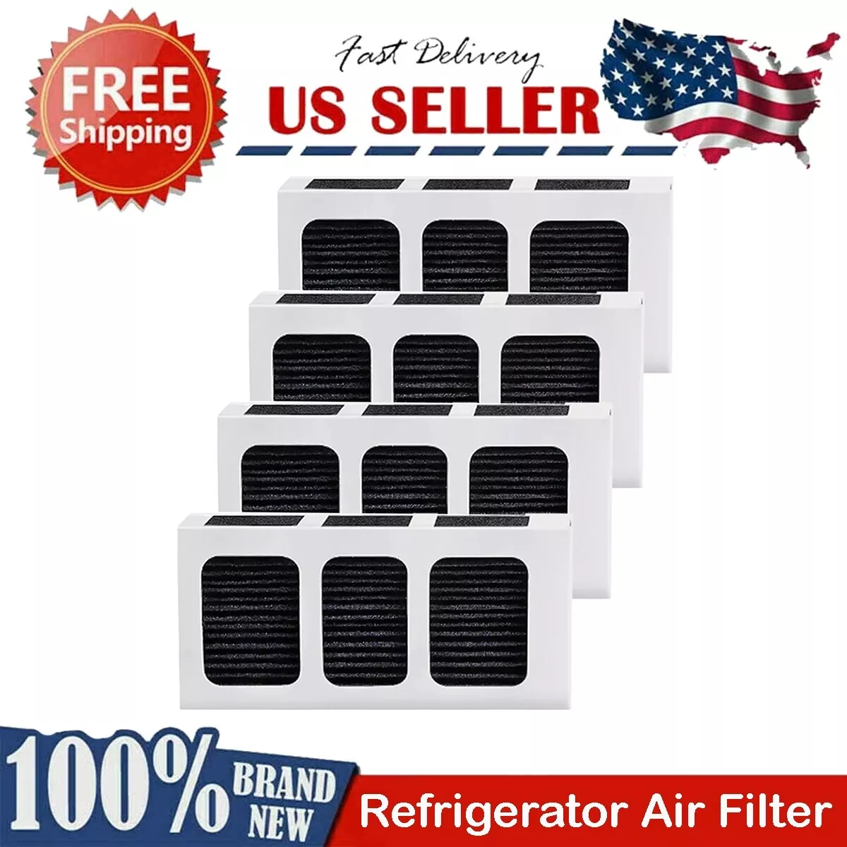 4X Paultra2 Fridge Pure Ultra 2 Air Filter For Frigidaire Electrolux #5303918847