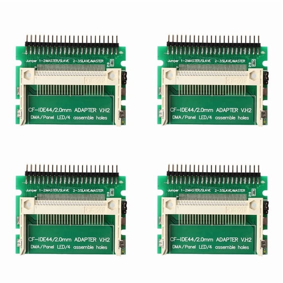 4X Pin-Bare Laptop 44-Pin Male IDE to Card Adapter