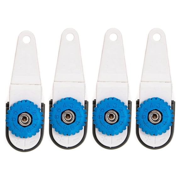 4X Planer Board Padded Release Clip Downrigger Fishing Line Release Snap Stacker Trolling Release Clips,4 x Downrigger release clip,white body&blue knob