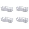 thumbnail image 1 of 4X Plastic Test Tube Rack for 30mm Tube, 21 Well, White,Detachable (21 Hole), 1 of 4