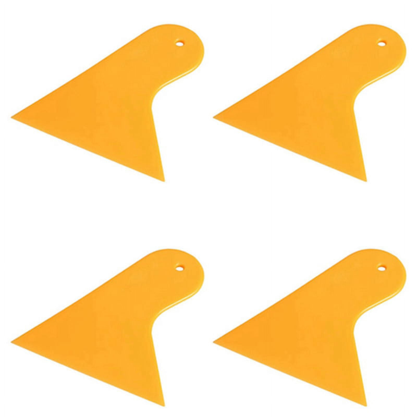 4X Plastic Yellow Auto Car Window Sticker Film Scraper Squeegee ...