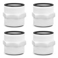 4X Pool Hose Adapter 1.5 Inch for Pool Pump Hose with Ring Gaskets