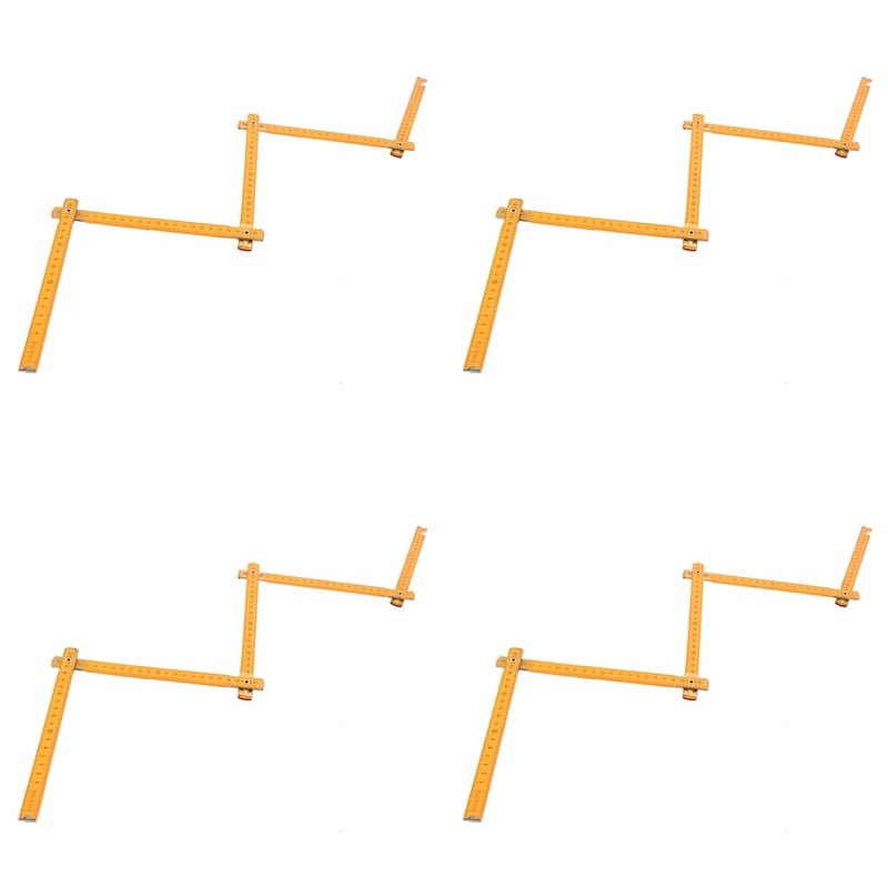 4X Portable Carpenter Wooden Folding Ruler 100cm/39inch
